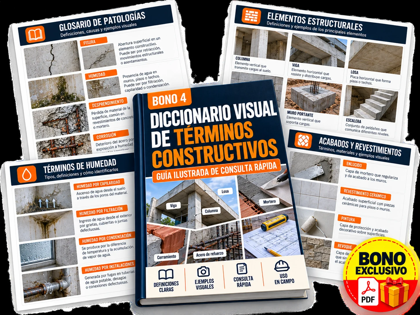 Mockup del bono 4 — Diccionario Visual de Términos Constructivos