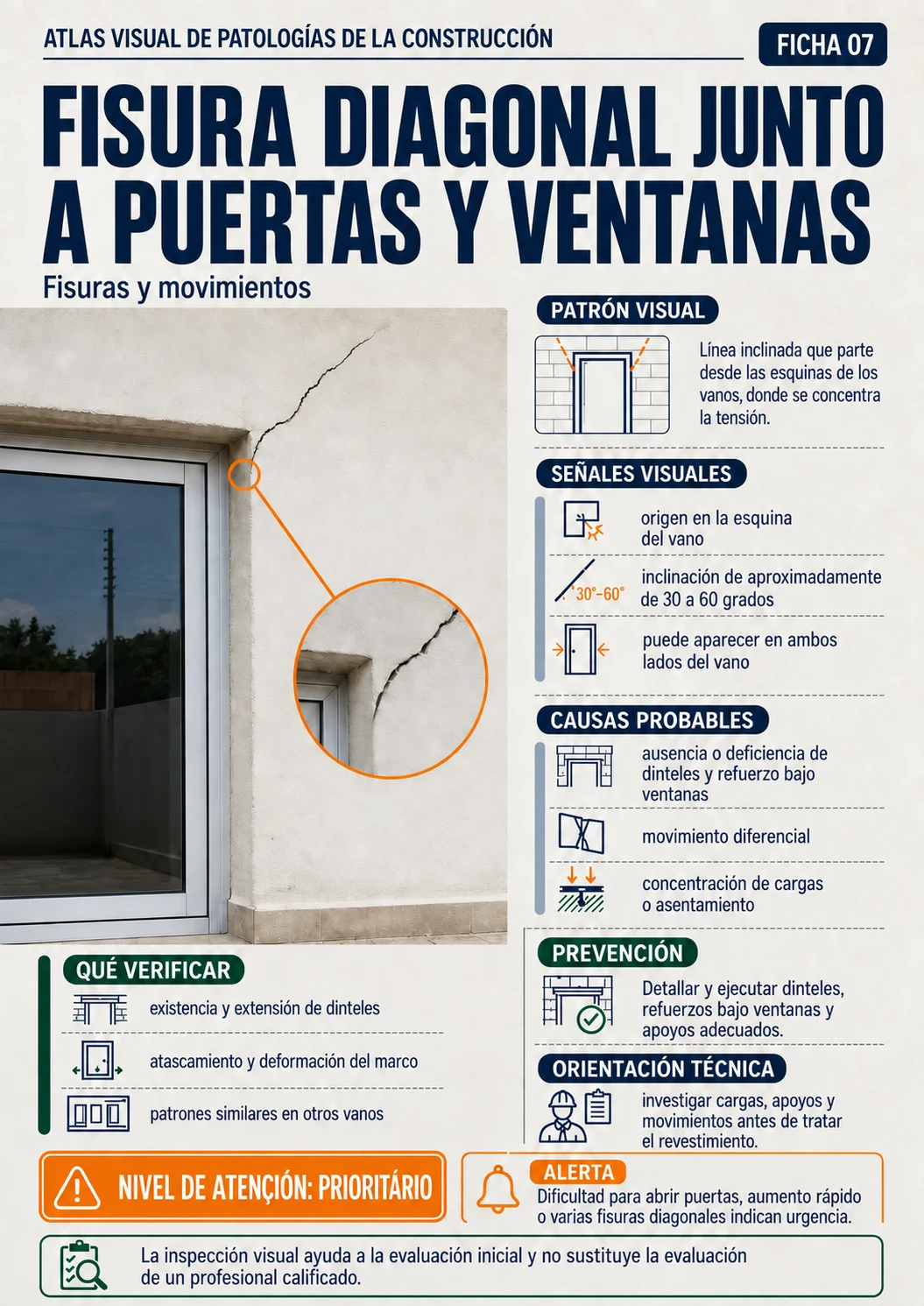 Vista previa 3 del Atlas: fisura diagonal junto a puertas y ventanas